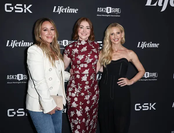 Haylie Duff, Amerikalı aktris ve televizyon sunucusu Alyson Hannigan ve Amerikalı aktris Sarah Michelle Gellar, 20 Mayıs 2025 'te ABD' nin Los Angeles kentinde bulunan 