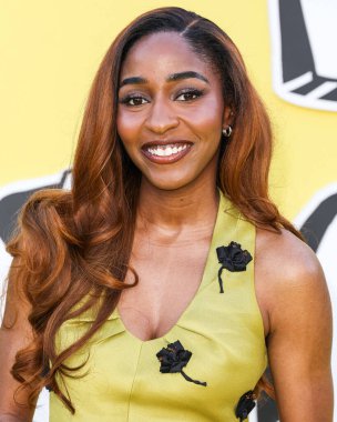 Amerikalı aktris, komedyen, yazar ve seslendirme oyuncusu Ayo Edebiri, Netflix 'in' Big Mouth 'sezonunun Los Angeles Premiere' ine geldi.