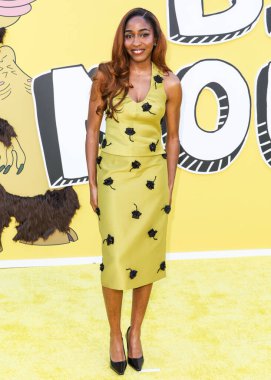 Amerikalı aktris, komedyen, yazar ve seslendirme oyuncusu Ayo Edebiri, Netflix 'in' Big Mouth 'sezonunun Los Angeles Premiere' ine geldi.