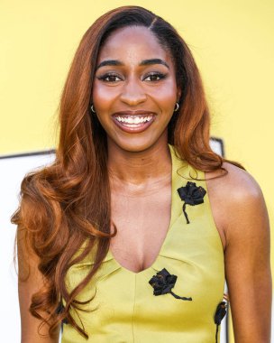 Amerikalı aktris, komedyen, yazar ve seslendirme oyuncusu Ayo Edebiri, Netflix 'in' Big Mouth 'sezonunun Los Angeles Premiere' ine geldi.