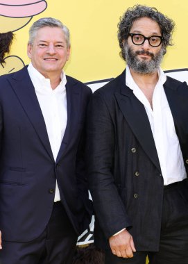 Ted Sarandos ve Jason Mantzoukas, Netflix 'in' Big Mouth 'sezonunun Los Angeles Premiere of Netflix' in 8. sezonuna geldiler. Fotoğraf: Xavier Co