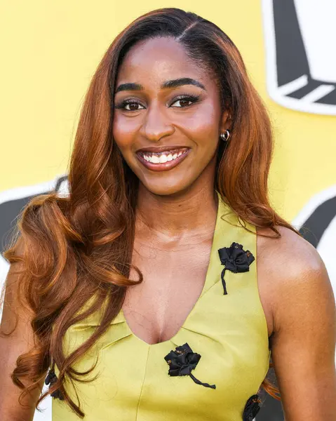 Amerikalı aktris, komedyen, yazar ve seslendirme oyuncusu Ayo Edebiri, Netflix 'in' Big Mouth 'sezonunun Los Angeles Premiere' ine geldi.