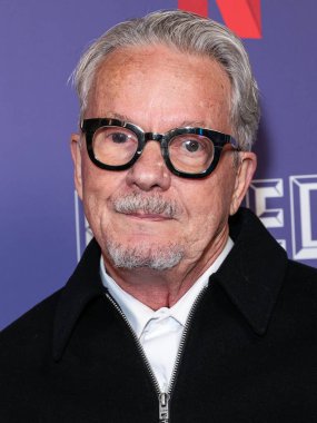 Amerikalı müzisyen ve besteci Mark Mothersbaugh Netflix FYSEE LA 'ya geldi -' The Residence 'Sezon 1, ATAS Resmi Emmy FYC Etkinliği Hollywood Legion Theater, Los Angeles, Kaliforniya, ABD.