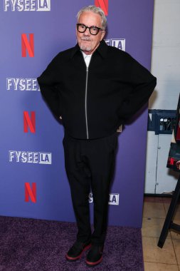 Amerikalı müzisyen ve besteci Mark Mothersbaugh Netflix FYSEE LA 'ya geldi -' The Residence 'Sezon 1, ATAS Resmi Emmy FYC Etkinliği Hollywood Legion Theater, Los Angeles, Kaliforniya, ABD.