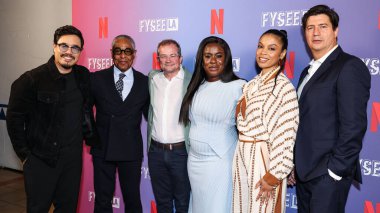Randall Park, Giancarlo Esposito, Paul William Davies, Uzo Aduba, Susan Kelechi Watson, Ken Marino Netflix FYSEE LA - 'The Residence' Sezon 1 ATAS Resmi Emmy FYC Etkinliği Hollywood Legion Theater, LA, CA, ABD.
