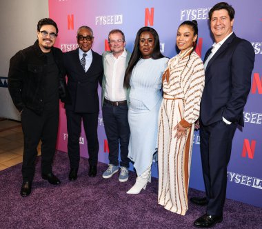 Randall Park, Giancarlo Esposito, Paul William Davies, Uzo Aduba, Susan Kelechi Watson, Ken Marino Netflix FYSEE LA - 'The Residence' Sezon 1 ATAS Resmi Emmy FYC Etkinliği Hollywood Legion Theater, LA, CA, ABD.