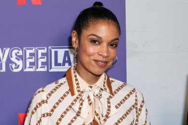 Amerikalı aktris Susan Kelechi Watson, Netflix FYSEE LA - 'The Residence' Sezon 1, ATAS Resmi Emmy FYC Etkinliği Hollywood Lejyon Tiyatrosu 'nda Hollywood Post 43, Hollywood, Los Angeles, Kaliforniya, ABD' deki Amerikan Lejyonu 'na geldi..