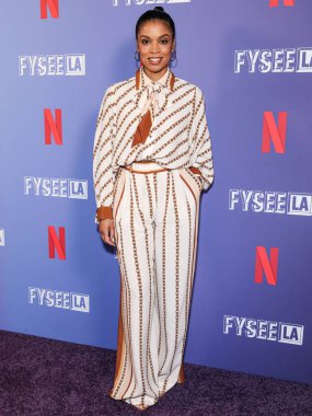 Amerikalı aktris Susan Kelechi Watson, Netflix FYSEE LA - 'The Residence' Sezon 1, ATAS Resmi Emmy FYC Etkinliği Hollywood Lejyon Tiyatrosu 'nda Hollywood Post 43, Hollywood, Los Angeles, Kaliforniya, ABD' deki Amerikan Lejyonu 'na geldi..