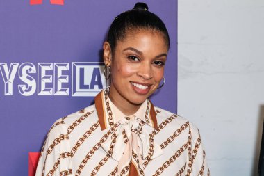 Amerikalı aktris Susan Kelechi Watson, Netflix FYSEE LA - 'The Residence' Sezon 1, ATAS Resmi Emmy FYC Etkinliği Hollywood Lejyon Tiyatrosu 'nda Hollywood Post 43, Hollywood, Los Angeles, Kaliforniya, ABD' deki Amerikan Lejyonu 'na geldi..