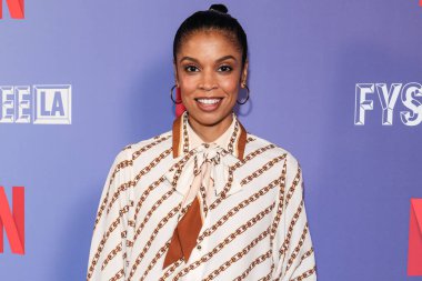 Amerikalı aktris Susan Kelechi Watson, Netflix FYSEE LA - 'The Residence' Sezon 1, ATAS Resmi Emmy FYC Etkinliği Hollywood Lejyon Tiyatrosu 'nda Hollywood Post 43, Hollywood, Los Angeles, Kaliforniya, ABD' deki Amerikan Lejyonu 'na geldi..