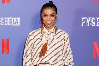 Amerikalı aktris Susan Kelechi Watson, Netflix FYSEE LA - 'The Residence' Sezon 1, ATAS Resmi Emmy FYC Etkinliği Hollywood Lejyon Tiyatrosu 'nda Hollywood Post 43, Hollywood, Los Angeles, Kaliforniya, ABD' deki Amerikan Lejyonu 'na geldi..