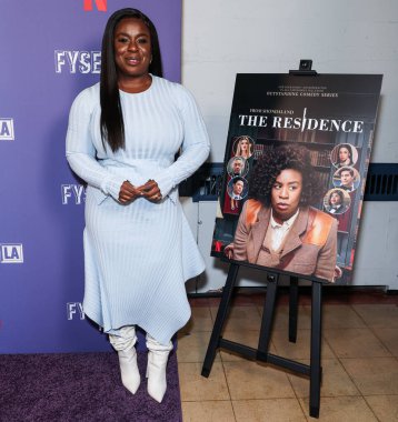 Amerikalı aktris Susan Kelechi Watson, Netflix FYSEE LA - 'The Residence' Sezon 1, ATAS Resmi Emmy FYC Etkinliği Hollywood Lejyon Tiyatrosu 'nda Hollywood Post 43, Hollywood, Los Angeles, Kaliforniya, ABD' deki Amerikan Lejyonu 'na geldi..