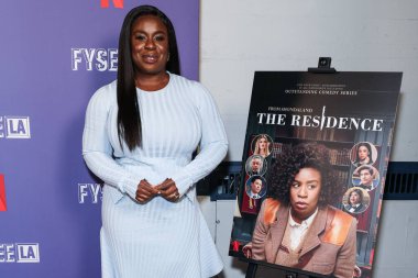 Amerikalı aktris Susan Kelechi Watson, Netflix FYSEE LA - 'The Residence' Sezon 1, ATAS Resmi Emmy FYC Etkinliği Hollywood Lejyon Tiyatrosu 'nda Hollywood Post 43, Hollywood, Los Angeles, Kaliforniya, ABD' deki Amerikan Lejyonu 'na geldi..