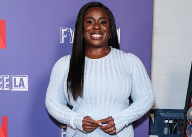 Amerikalı aktris Susan Kelechi Watson, Netflix FYSEE LA - 'The Residence' Sezon 1, ATAS Resmi Emmy FYC Etkinliği Hollywood Lejyon Tiyatrosu 'nda Hollywood Post 43, Hollywood, Los Angeles, Kaliforniya, ABD' deki Amerikan Lejyonu 'na geldi..