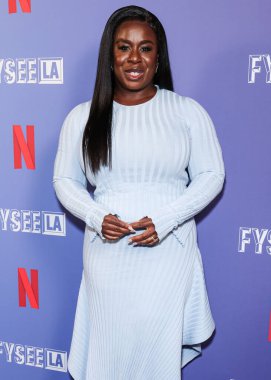 Amerikalı aktris Susan Kelechi Watson, Netflix FYSEE LA - 'The Residence' Sezon 1, ATAS Resmi Emmy FYC Etkinliği Hollywood Lejyon Tiyatrosu 'nda Hollywood Post 43, Hollywood, Los Angeles, Kaliforniya, ABD' deki Amerikan Lejyonu 'na geldi..
