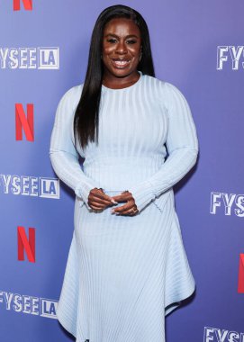 Amerikalı aktris Susan Kelechi Watson, Netflix FYSEE LA - 'The Residence' Sezon 1, ATAS Resmi Emmy FYC Etkinliği Hollywood Lejyon Tiyatrosu 'nda Hollywood Post 43, Hollywood, Los Angeles, Kaliforniya, ABD' deki Amerikan Lejyonu 'na geldi..