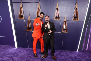 Dan + Shay 'den Dan Smyers ve Shay Mooney, 26 Mayıs 2025' te Las Vegas, Las Vegas 'ta düzenlenen 2025 Amerikan Müzik Ödülleri' ne geldiler.. 