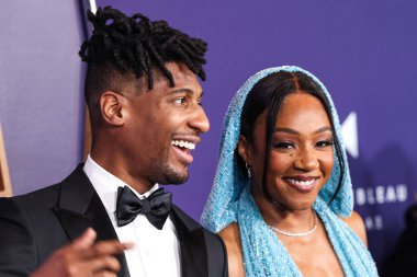 Jon Batiste ve Tiffany Haddish, 26 Mayıs 2025 'te Las Vegas Fontainebleau' da düzenlenen 2025 Amerikan Müzik Ödülleri 'ne geldiler..
