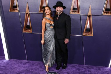 Kendra Scott ve erkek arkadaşı Zac Brown, 26 Mayıs 2025 'te Las Vegas, Las Vegas' ta düzenlenen 2025 Amerikan Müzik Ödülleri 'ne geldiler..
