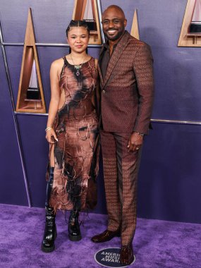 Maile Masako Brady ve babası Wayne Brady, 26 Mayıs 2025 'te Las Vegas, Las Vegas' ta düzenlenen 2025 Amerikan Müzik Ödülleri 'ne geldiler..