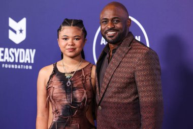 Maile Masako Brady ve babası Wayne Brady, 26 Mayıs 2025 'te Las Vegas, Las Vegas' ta düzenlenen 2025 Amerikan Müzik Ödülleri 'ne geldiler..