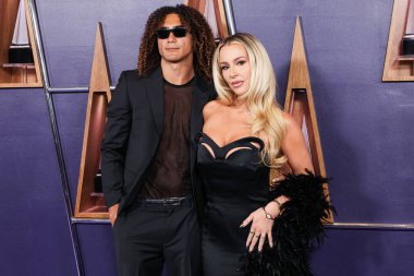 Makoa Kaleiki Ho ve kız arkadaşı Tana Mongeau, 26 Mayıs 2025 'te Las Vegas Fontainebleau' da düzenlenen 2025 Amerikan Müzik Ödülleri 'ne geldiler..