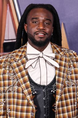 Shaboozey arrives at the 2025 American Music Awards held at the Fontainebleau Las Vegas on May 26, 2025 in Las Vegas, Nevada, United States.       