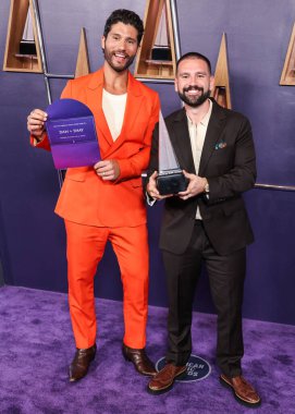 Dan + Shay 'den Dan Smyers ve Shay Mooney, Favori Country İkili veya Grup ödülünü kazananlar, 26 Mayıs 2025' te Las Vegas, Las Vegas 'ta düzenlenen 2025 Amerikan Müzik Ödüllerinde poz verdiler..        