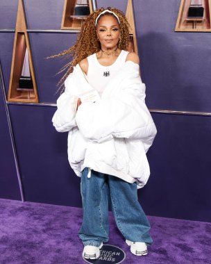 Simge Ödülü sahibi Janet Jackson, 26 Mayıs 2025 'te Las Vegas, Las Vegas' ta düzenlenen 2025 Amerikan Müzik Ödülleri 'nde poz verdi.. 