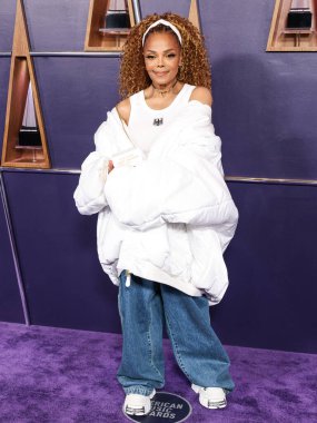 Simge Ödülü sahibi Janet Jackson, 26 Mayıs 2025 'te Las Vegas, Las Vegas' ta düzenlenen 2025 Amerikan Müzik Ödülleri 'nde poz verdi.. 