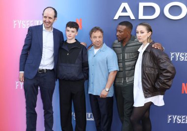 Jack Thorne, Stephen Graham, Owen Cooper, Ashley Walters ve Erin Doherty Netflix FYSEE LA - 'Adolescence' Sezon 1 ATAS (Televizyon Sanatları ve Bilimleri Akademisi) Emmy FYC 'ye geldiler.      