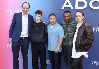 Jack Thorne, Stephen Graham, Owen Cooper, Ashley Walters ve Erin Doherty Netflix FYSEE LA - 'Adolescence' Sezon 1 ATAS (Televizyon Sanatları ve Bilimleri Akademisi) Emmy FYC 'ye geldiler.      