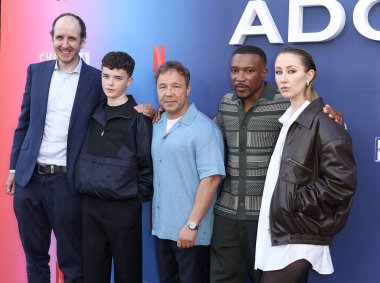 Jack Thorne, Stephen Graham, Owen Cooper, Ashley Walters ve Erin Doherty Netflix FYSEE LA - 'Adolescence' Sezon 1 ATAS (Televizyon Sanatları ve Bilimleri Akademisi) Emmy FYC 'ye geldiler.      