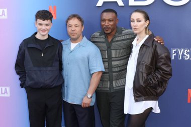Stephen Graham, Owen Cooper, Ashley Walters ve Erin Doherty Netflix FYSEE LA - 'Ergenlik' Sezon 1 ATAS (Televizyon Sanatları ve Bilimleri Akademisi) Emmy FYC 'ye geldiler.     