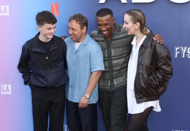 Stephen Graham, Owen Cooper, Ashley Walters ve Erin Doherty Netflix FYSEE LA - 'Ergenlik' Sezon 1 ATAS (Televizyon Sanatları ve Bilimleri Akademisi) Emmy FYC 'ye geldiler.     