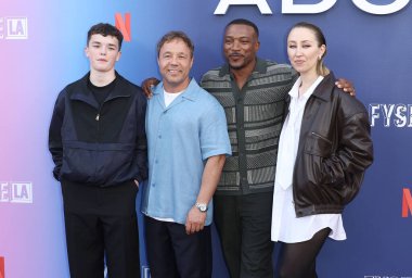 Stephen Graham, Owen Cooper, Ashley Walters ve Erin Doherty Netflix FYSEE LA - 'Ergenlik' Sezon 1 ATAS (Televizyon Sanatları ve Bilimleri Akademisi) Emmy FYC 'ye geldiler.     