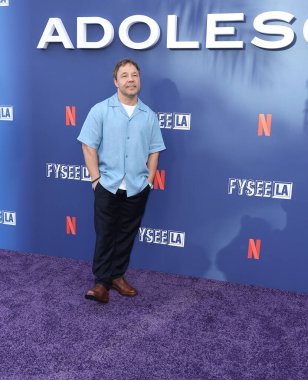 İngiliz aktör ve yapımcı Stephen Graham Netflix FYSEE LA - 'Adolescence' Sezon 1 ATAS (Televizyon Sanatları ve Bilimleri Akademisi) Emmy FYC (Düşünceleriniz İçin) Şaban Medya Merkezi 'ndeki Wolf Tiyatrosu' nda düzenlenen etkinliğe geldi. 
