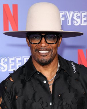 Amerikalı aktör, komedyen ve şarkıcı Jamie Foxx, Batı Hollywood, Los Angeles, Kaliforniya, ABD 'deki Komedi Dükkanı' nda düzenlenen Düşünce Etkinliğiniz İçin FYSEE LA Komedi Gecesi ATAS Emmy FYC 'yi sunar..
