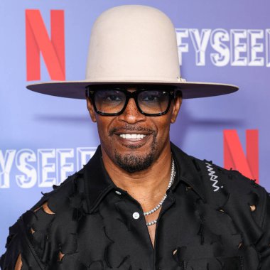 Amerikalı aktör, komedyen ve şarkıcı Jamie Foxx, Batı Hollywood, Los Angeles, Kaliforniya, ABD 'deki Komedi Dükkanı' nda düzenlenen Düşünce Etkinliğiniz İçin FYSEE LA Komedi Gecesi ATAS Emmy FYC 'yi sunar..