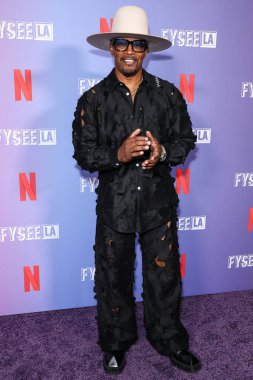 Amerikalı aktör, komedyen ve şarkıcı Jamie Foxx, Batı Hollywood, Los Angeles, Kaliforniya, ABD 'deki Komedi Dükkanı' nda düzenlenen Düşünce Etkinliğiniz İçin FYSEE LA Komedi Gecesi ATAS Emmy FYC 'yi sunar..