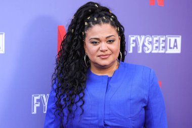 Michelle Buteau, Batı Hollywood, Los Angeles, Kaliforniya, ABD 'deki Komedi Dükkanı' nda düzenlenen Değerlendirme Etkinliğiniz için FYSEE LA Komedi Gecesi ATAS Emmy FYC 'ye geliyor..
