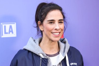 Amerikalı aktris, yazar ve stand-up komedyeni Sarah Silverman, Batı Hollywood, Los Angeles, Kaliforniya, ABD 'deki The Comedy Store' da düzenlenen Değerlendirme Etkinliğiniz İçin FYSEE LA Komedi Gecesi ATAS FYC 'yi sunar..