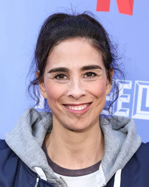 Amerikalı aktris, yazar ve stand-up komedyeni Sarah Silverman, Batı Hollywood, Los Angeles, Kaliforniya, ABD 'deki The Comedy Store' da düzenlenen Değerlendirme Etkinliğiniz İçin FYSEE LA Komedi Gecesi ATAS FYC 'yi sunar..