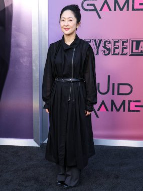 Güney Koreli prodüksiyon tasarımcısı Chae Kyoung-sun, Netflix FYSEE LA - 'Squid Game' Sezon 2, ATAS (Televizyon Sanatları ve Bilimleri Akademisi) Emmy FYC 'ye 30 Mayıs 2025' te Mısır Tiyatrosu Hollywood 'da düzenlenen etkinliğe katıldı. 