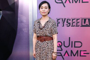 Güney Kore film ve televizyon oyuncusu Kang Ae-shim, Netflix FYSEE LA - 'Squid Game' Sezon 2, ATAS (Televizyon Sanatları ve Bilimleri Akademisi) Emmy FYC 'ye 30 Mayıs 2025' te Mısır Tiyatrosu 'nda düzenlenen etkinliğe katıldı.