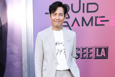 Güney Koreli aktör, yönetmen Lee Jung-jae Netflix FYSEE LA - 'Squid Game' Sezon 2 ATAS (Televizyon Sanatları ve Bilimleri Akademisi) Emmy FYC (Düşünceleriniz İçin) etkinlik 30 Mayıs 2025 'te Mısırlı Hollywood Tiyatrosu' nda gerçekleşti.