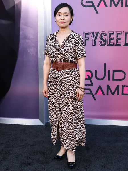 Güney Kore film ve televizyon oyuncusu Kang Ae-shim, Netflix FYSEE LA - 'Squid Game' Sezon 2, ATAS (Televizyon Sanatları ve Bilimleri Akademisi) Emmy FYC 'ye 30 Mayıs 2025' te Mısır Tiyatrosu 'nda düzenlenen etkinliğe katıldı.