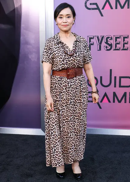 Güney Kore film ve televizyon oyuncusu Kang Ae-shim, Netflix FYSEE LA - 'Squid Game' Sezon 2, ATAS (Televizyon Sanatları ve Bilimleri Akademisi) Emmy FYC 'ye 30 Mayıs 2025' te Mısır Tiyatrosu 'nda düzenlenen etkinliğe katıldı.