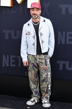 AJ McLean Netflix Tudum 2025 'e ulaşır: 31 Mayıs 2025' te Inglewood, Los Angeles, Kaliforniya, ABD 'de düzenlenen canlı etkinlik.         