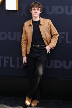Hunter Doohan Netflix Tudum 2025 'e ulaşır: 31 Mayıs 2025 tarihinde Inglewood, Los Angeles, Kaliforniya, ABD' de düzenlenen canlı etkinlik.      